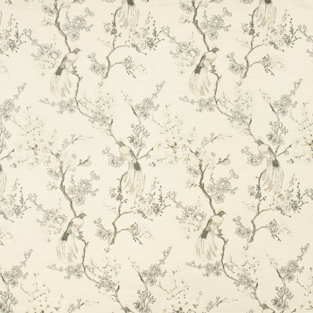 Bird In Waiting Taupe by Carole Fabric Birch 63% Polyester, 37% Viscose India N/A Horizontal: 135 and Vertical: 20625 51 - Fabric Carolina -