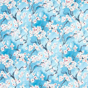 Cherry Blossom Azure by Carole Fabric