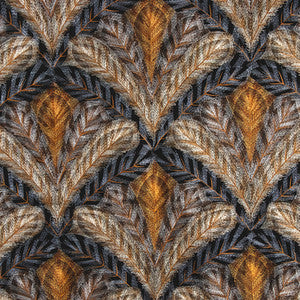 Palm Paradise Vintage Blue by Carole Fabric