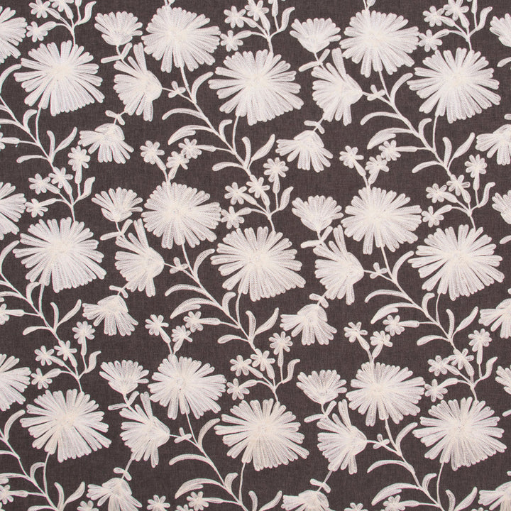 Unexpected Grace Chocolate by Carole Fabric Portobello 100% Polyester India N/A Horizontal: 12.5 and Vertical: 11.25 53 - Fabric Carolina -