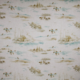 Great Outdoors Daybreak by Carole Fabric Mint Truffle 100% Polyester China Passes 30,000 Double Rubs Wyzenbeek 18" V, 18" H 56"  - Fabric Carolina -