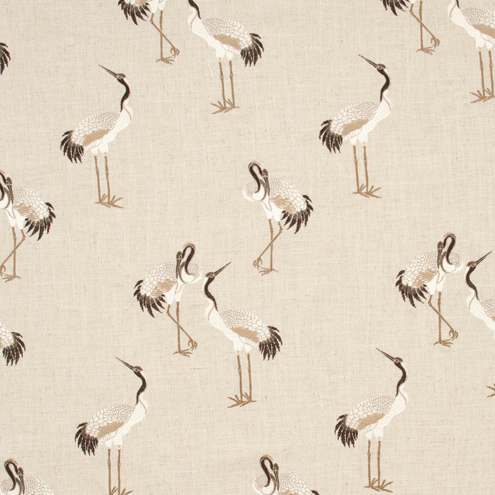 Heron Java by Carole Designer Fabric Portobello 86% Polyester, 9% Rayon, 5% Linen China Passes 73,000 Double Rubs Wyzenbeek Horizontal: 13.5 and Vertical: 15.5 54 - Swanky Fabrics -