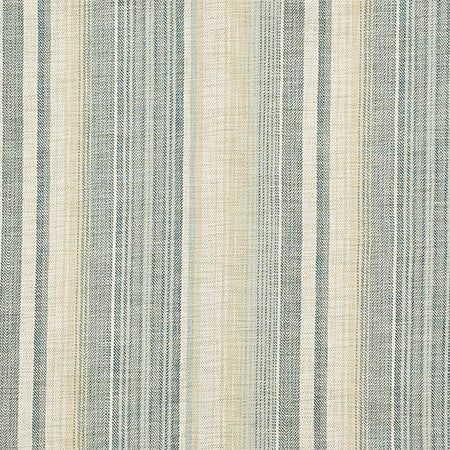 Boardwalk Stripe Sea Breeze by Carole Fabric Dewdrop 100% Polyester India  13 1/2" H 55"  - Fabric Carolina -