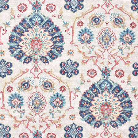 Traditions Of Multi by Carole Fabric Harvest 75% Cotton, 25% Linen Pakistan  27" V, 27" H HD 54"  - Fabric Carolina -