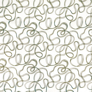 Ribbon Dance Celadon by Carole Fabric