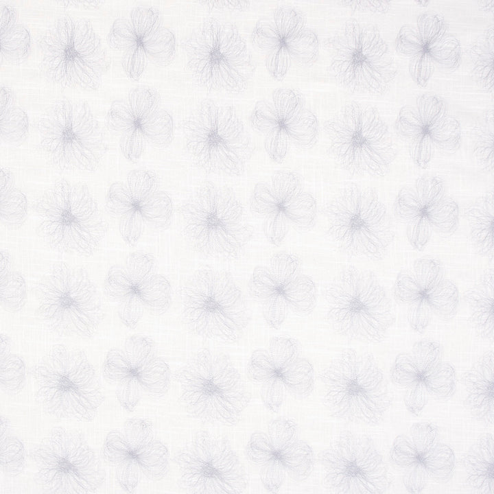 Into A Spiral Silver by Carole Fabric White Smoke 55% Linen, 45% Polyester China N/A Horizontal: 10.5 and Vertical: 11.5 52 - Fabric Carolina -