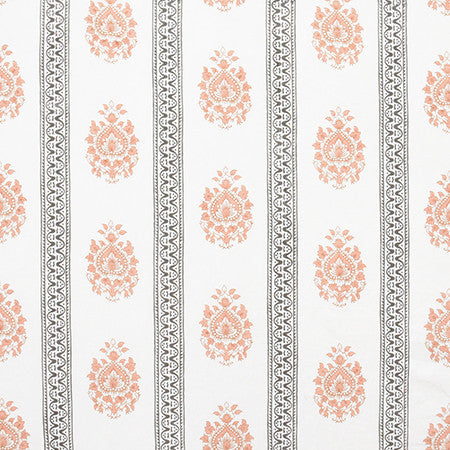 Road To Royalty Pink Peppercorn by Carole Fabric Artisan 54% Linen, 46% Cotton INDIA  7" V, 17 3/8" H 54"  - Fabric Carolina -