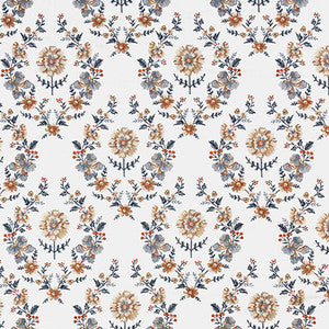Turn The Page Indigo by Carole Fabric