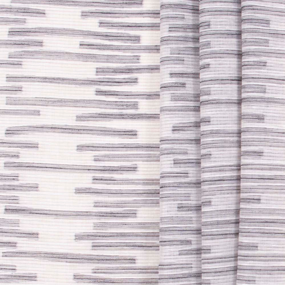 Endless Options Chrome by Carole Designer Fabric Sheer Intrigue 75% Polyester, 25% Linen Turkey N/A Horizontal: 11.5 and Vertical: 23 59 - Swanky Fabrics -