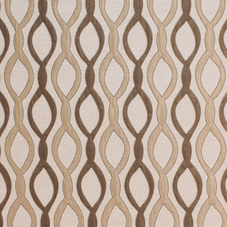Serkis Cappuccino by Carole Fabric Silver Lining 60% POLYESTER, 40% VISCOSE INDIA N/A Horizontal: 4 1/2" and Vertical: 7" V 55" - Fabric Carolina -
