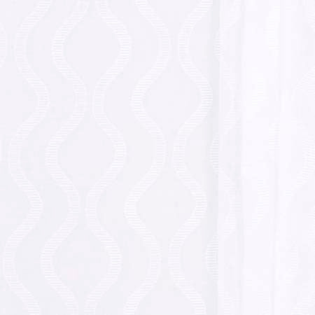 Palace Arch White by Carole Fabric Sheer Intrigue 100% Polyester China  6" V, 9 1/8"H 54"  - Fabric Carolina -