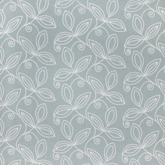 Lovely Leaf Blue Mist by Carole Fabric Seamist 100% Polyester India N/A </p><p>Repeat: 9 1/2" V, 18" H 54" - Fabric Carolina -