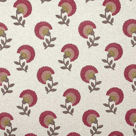 <p>Kindly Expression Blossom by Carole Designer Fabric</p><p><strong>Required Minimum Quantity Purchase: 2 yards</strong></p><p>Book: Forget Me Knot</p><p>Content: Base: 55% Polyester, 40% Cotton, 5% Linen Embr: 60% Polyester, 25% Cotton, 15% Linen</p><p>Origin: </p><p>Performance: 70,000 Wyzenbeek Double Rubs</p><p>Repeat: 9 1/4" V, 9" H</p><p>Width: 54*"</p>