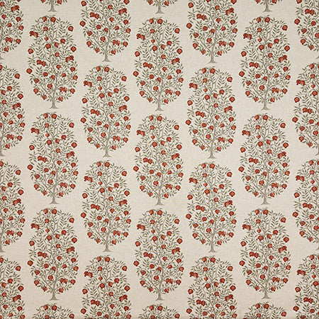 Pomellato Pomegranate by Carole Fabric First Impressions 87% Cotton, 13% Linen Pakistan  12 1/2" V, 6 3/4" H HD 54"  - Fabric Carolina -