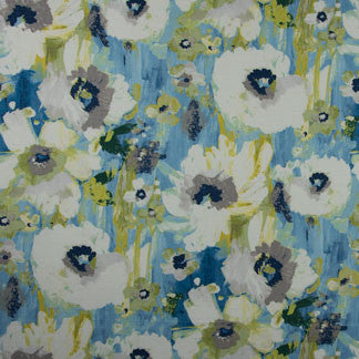 Pure Calm Morning Mist by Carole Fabric Bright Side 100% Cotton-Soil & Stain Repellant Korea Passes 12,000 Double Rubs Wyzenbeek Horizontal: 13 1/2" D and Vertical: 27" V 54" - Fabric Carolina -