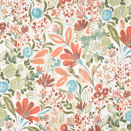 Country Heaven Red by Carole Fabric Harvest 51% Linen, 49% Cotton-Washed Uk 18,000 Martindale Circular Rubs 35 1/2" V, 27" HD 52.38"  - Fabric Carolina -