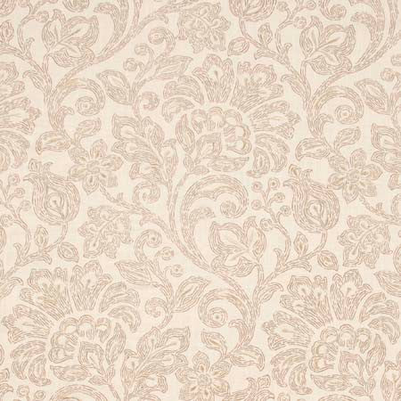 Few Words Linen by Carole Designer Fabric Pink Jade 100% Cotton India N/A Horizontal: 14 1/2" and Vertical: 24 1/2" V 54" - Swanky Fabrics -