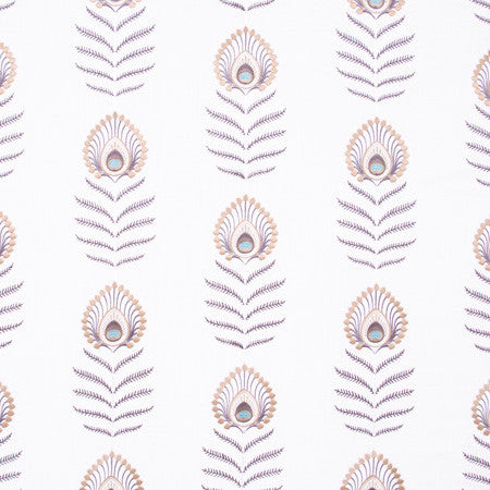 Peacock Feather Ivory by Carole Fabric Lemongrass 60% Polyester, 30% Viscose, 10% Cotton China N/A </p><p>Repeat: 11 3/4" V, 10 1/2" H 52" - Fabric Carolina -