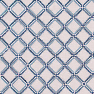 Diamonds Within Cerulean by Carole Fabric