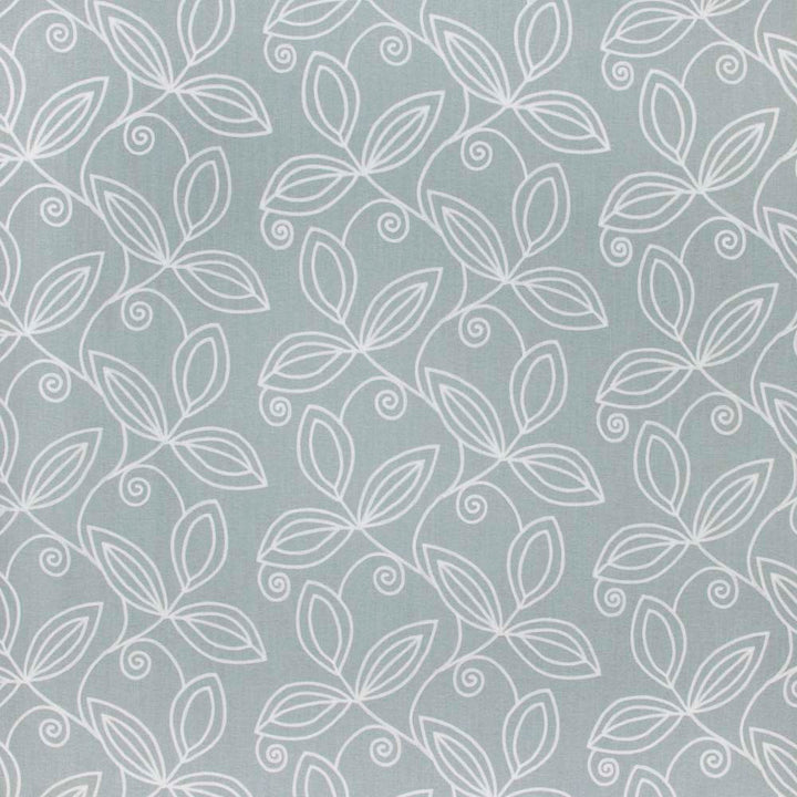 Lovely Leaf Blue Mist by Carole Fabric Seamist 100% Polyester India N/A Horizontal: 18 and Vertical: 95 54 - Fabric Carolina -