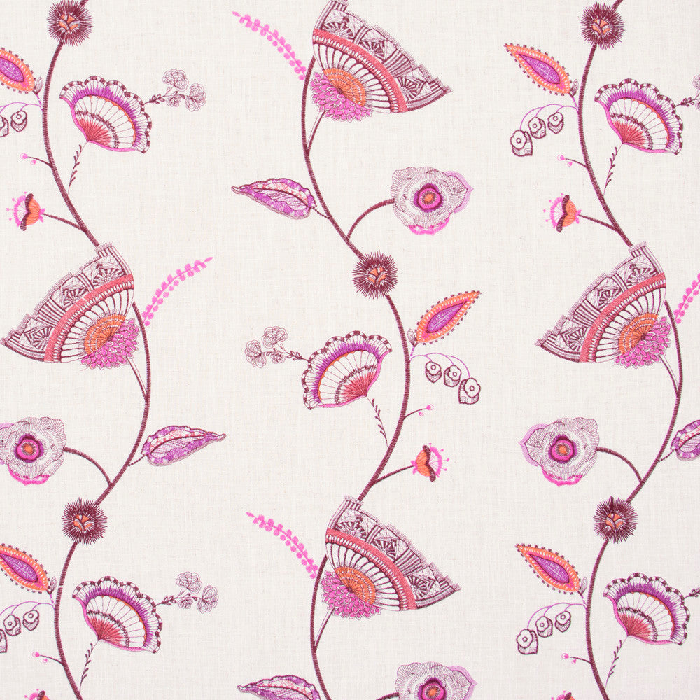 Hidden Gems Magenta by Carole Fabric Azalea 60% Polyester, 30% Viscose, 10% Cotton China N/A Horizontal: 13 and Vertical: 11.75 52 - Fabric Carolina -