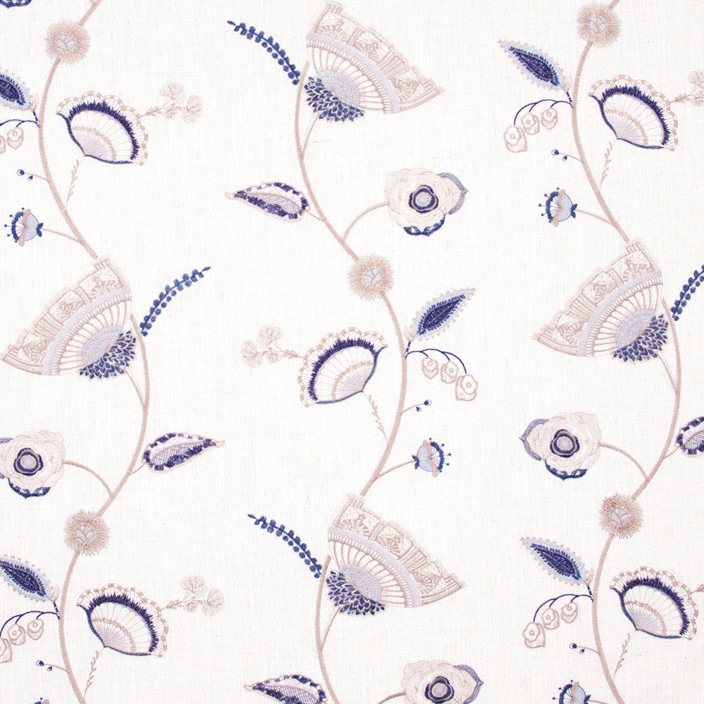 Hidden Gems Ocean by Carole Fabric Bluebird 60% Polyester, 30% Viscose, 10% Cotton China N/A Horizontal: 13 and Vertical: 11.75 52 - Fabric Carolina -