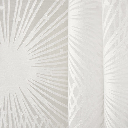 So Surprised White by Carole Designer Fabric Sheer Luxury 53% Viscose, 47% Polyester FRANCE N/A 18" V, 17 7/8" H 118" - Swanky Fabrics -