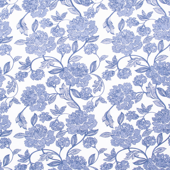 Easy Summer Navy by Carole Fabric Bluebird 100% Polyester India N/A Horizontal: 17 and Vertical: 18.5 51.5 - Fabric Carolina -