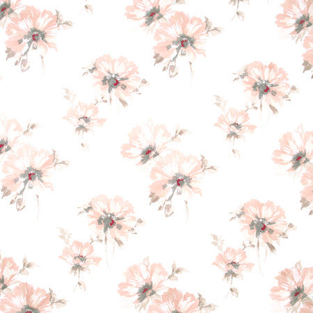 Summer Bloom Blush by Carole Fabric Geranium 100% Cotton India N/A </p><p>Repeat: 15 3/8" V, 17 1/8" H 5075" - Fabric Carolina -