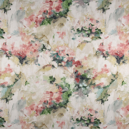 Sunny Disposition Tea Rose by Carole Fabric Muse 100% Cotton India 33,000 Wyzenbeek Double Rubs </p><p>Repeat: 25" V, 26 3/4" H 57.25" - Fabric Carolina -