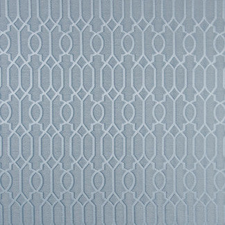 Grand Entrance Pacific by Carole Designer Fabric Silver Screen 60% Polyester, 40% Cotton India 6 5/8" V, 3" H 54" - Swanky Fabrics -