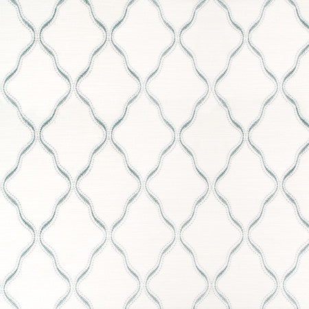 Perfect Together Seaglass by Carole Designer Fabric Jade 80% Cotton, 10% Rayon, 10% Zari India 7 3/4" V, 5 1/4" H 52" - Swanky Fabrics -