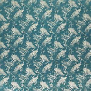 Roaming Peacock Cadet by Carole Fabric