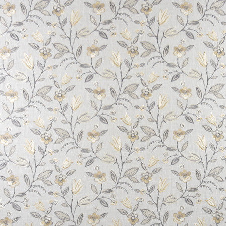 Bloom Away Moonstone by Carole Fabric From The Heart 58% Cotton, 42% Polyester India  12 1/2" V, 13 1/8" H 52.25"  - Fabric Carolina -
