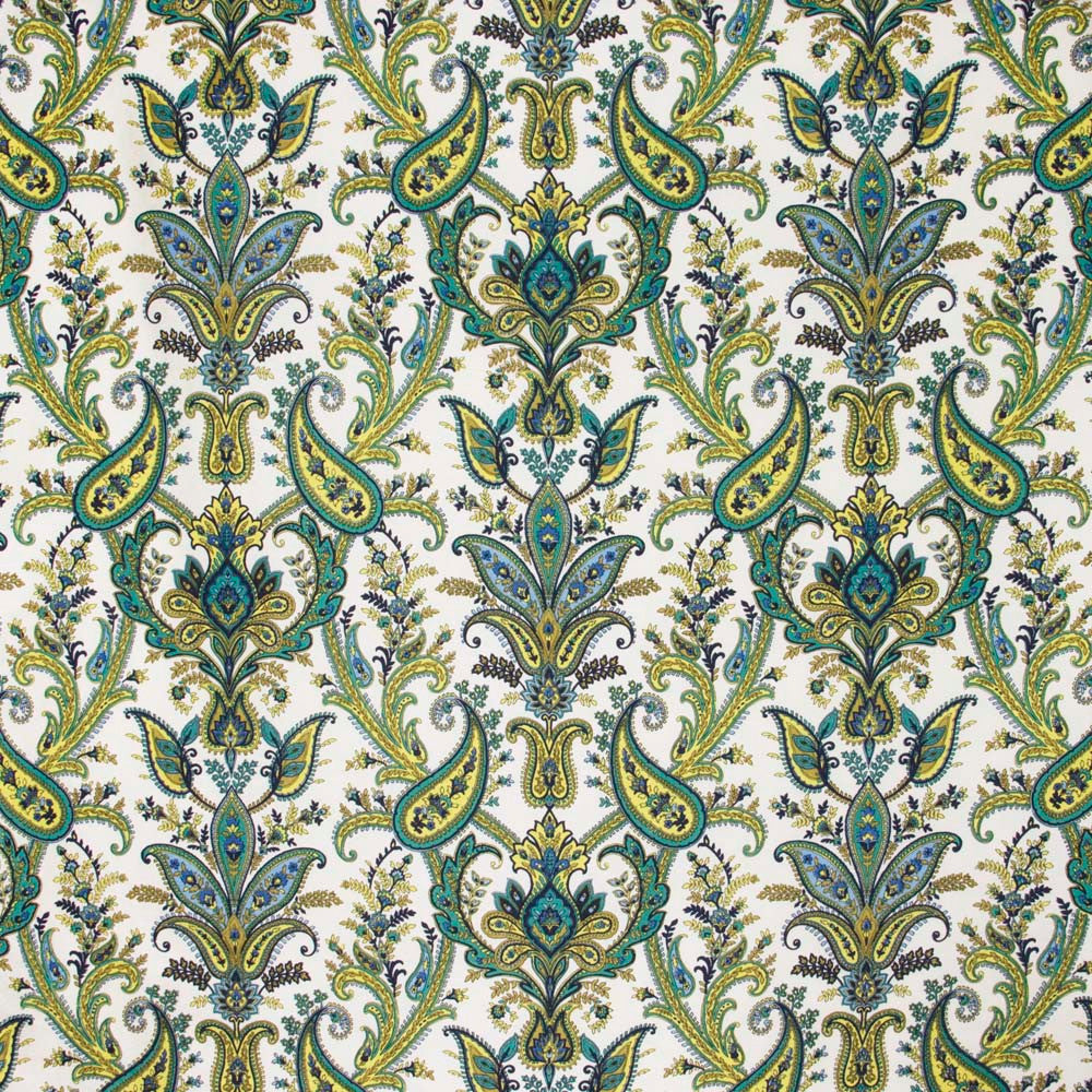Castelle Lapis by Carole Fabric Emerald Ocean 64% Cotton, 27% Viscose, 9% Polyester India N/A Horizontal: 2675 and Vertical: 2675 54 - Fabric Carolina -