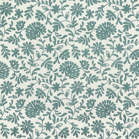 Love Language Teal by Carole Fabric Misty Glen Base: 52% Polyester, 48% Cotton Embr: 100% Viscose India  18 7/8" V, 17" H 51""  - Fabric Carolina -