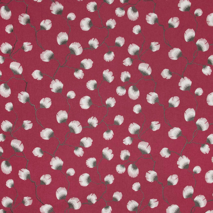 Petal Leaf Raspberry by Carole Fabric Mulberry Sangria 50% Polyester, 50% Cotton India N/A Horizontal: 2525 and Vertical: 15375 51 - Fabric Carolina -
