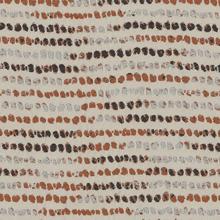 Cool Beans Rust by Carole Fabric In The Details 100% Polyester India N/A 7" V, 6 5/8" H 52.75"  - Fabric Carolina -
