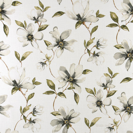Nights In Georgia Frost by Carole Designer Fabric Muse 100% Cotton Spain 30,000 Wyzenbeek Double Rubs 27" V, 13 1/2" H HD 54" - Swanky Fabrics -