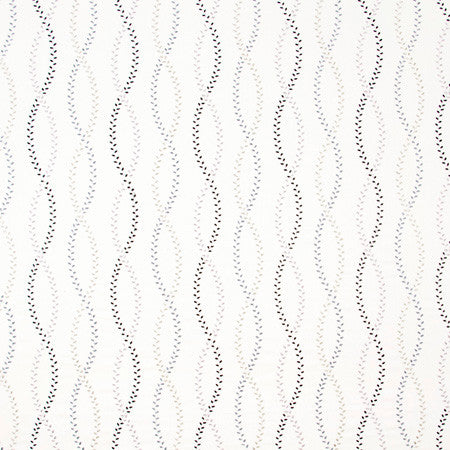 Tiny Leaves Domino by Carole Fabric Birch 88% Cotton, 12% Viscose India  13" V, 6 1/4" H 50"  - Fabric Carolina -