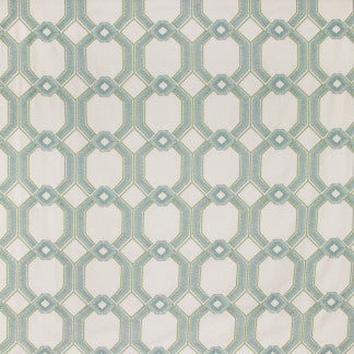 Graceful Gate Sea Glass by Carole Fabric Seamist 100% Polyester India N/A Horizontal: 6 3/4" and Vertical: 6 1/2" 54" - Fabric Carolina -