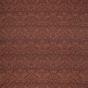 Birdscape Merlot Red by Carole Fabric