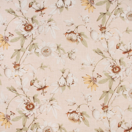 Dear Diary Blush by Carole Fabric DESERT WANDERER 55% Linen, 45% Rayon- Soil & Stain Repellent Finished In USA Passes 15,000 Double Rubs Wyzenbeek 25 1/4" V, 27 " H HD 54"  - Fabric Carolina -