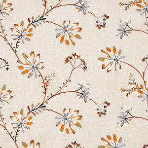 So In Love Tangerine by Carole Fabric