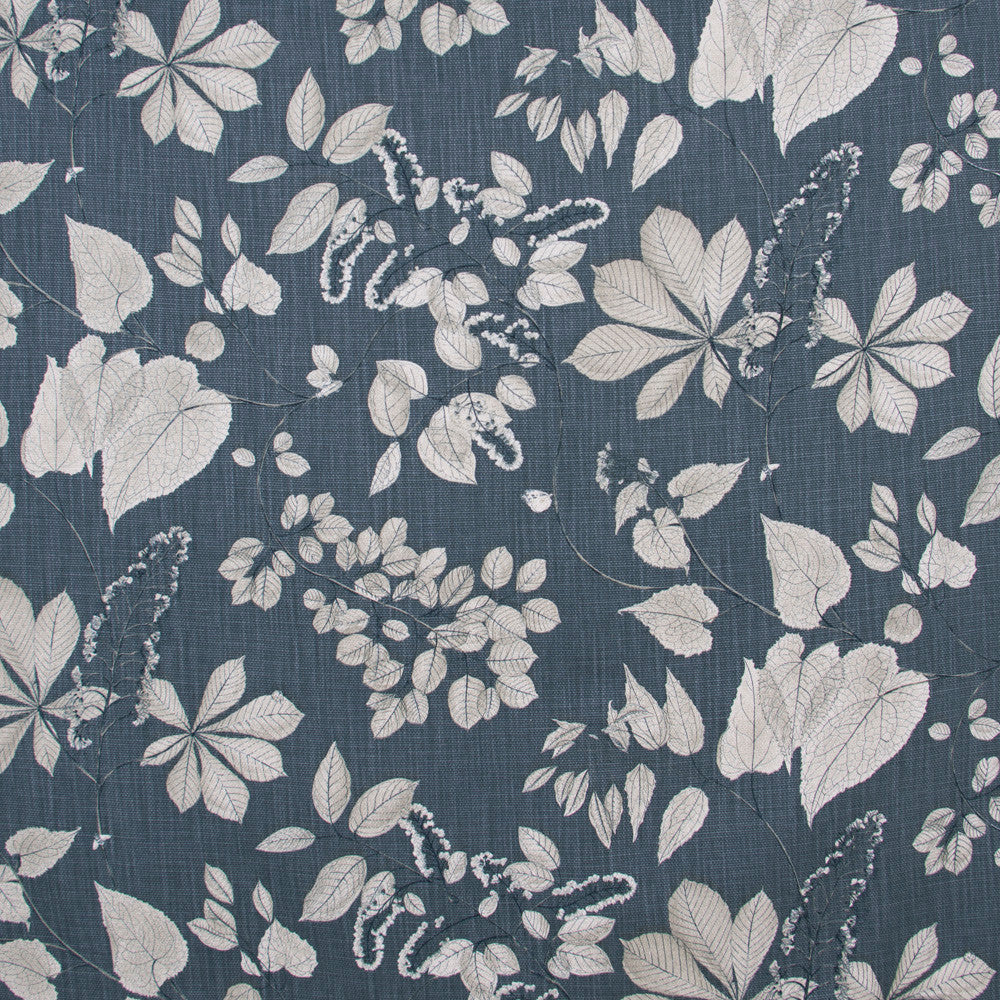 Belong Together Navy by Carole Fabric Bluebird 100% Cotton-SSR Printed & Finished in USA Passes 15,000 Double Rubs Wyzenbeek Horizontal: 27 and Vertical: 27 54 - Fabric Carolina -