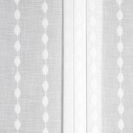 Stunning Sight Frost by Carole Fabric Sheer Impressions 100% Polyester N/A 1 3/4" V, 6 3/8" H 118" - Fabric Carolina -