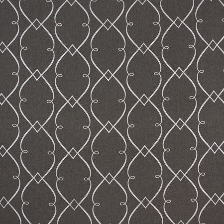 Lemonade Stand Charcoal by Carole Fabric For The Window 55% Polyester, 28% Cotton, 9% Linen, 8% Viscose India N/A Horizontal: 12 3/4" and Vertical: 9 1/4" V 51" - Fabric Carolina -