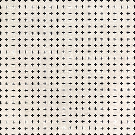 It Is Happening Black by Carole Designer Fabric Hidden Treasure 85% Cotton, 15% Linen Pakistan 1 3/8" V, 1 3/8" H 54" - Swanky Fabrics -