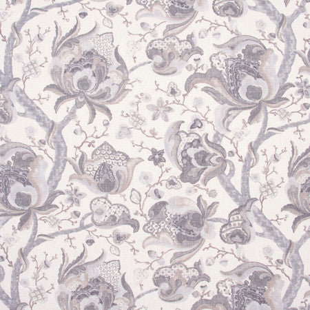 Immerse Yourself Grey by Carole Designer Fabric White Smoke 55% Linen, 45% Rayon-SSR Finished in USA Passes 15,000 Double Rubs Wyzenbeek Horizontal: 27" and Vertical: 27" V 54" - Swanky Fabrics -