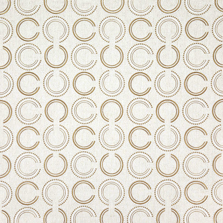 Full Circle Golden Rod by Carole Fabric Neutral Ground 50% Polyester, 40% Cotton, 10% Linen China  11 1/2" V, 8 1/4" H 52 1/4""  - Fabric Carolina -